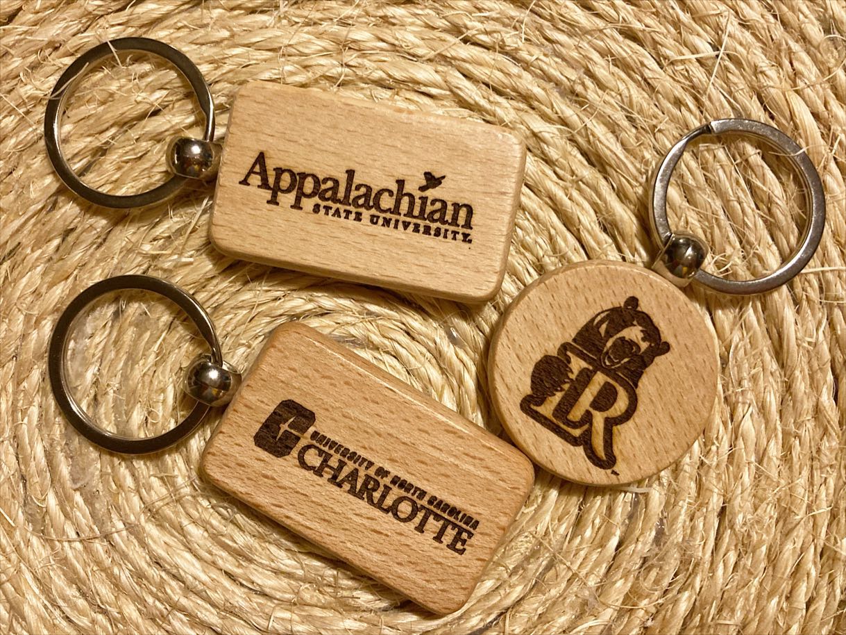 Engraved Wood Keychains