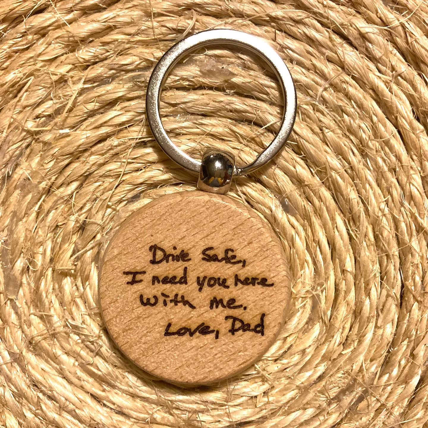 Engraved Wood Keychains