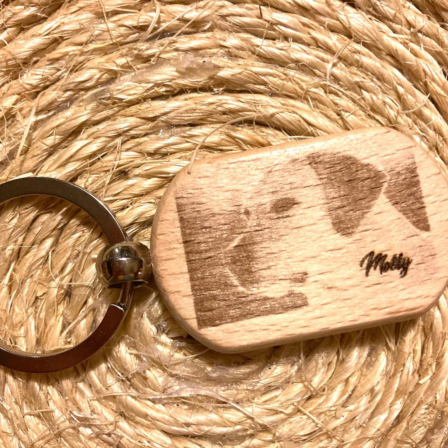 Engraved Wood Keychains